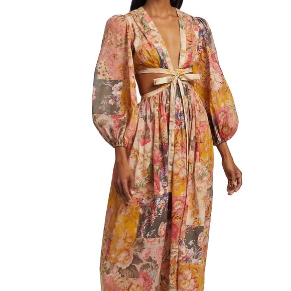 Zimmermann Dresses & Skirts - Zimmermann patti floral patchwork maxi dress size 1